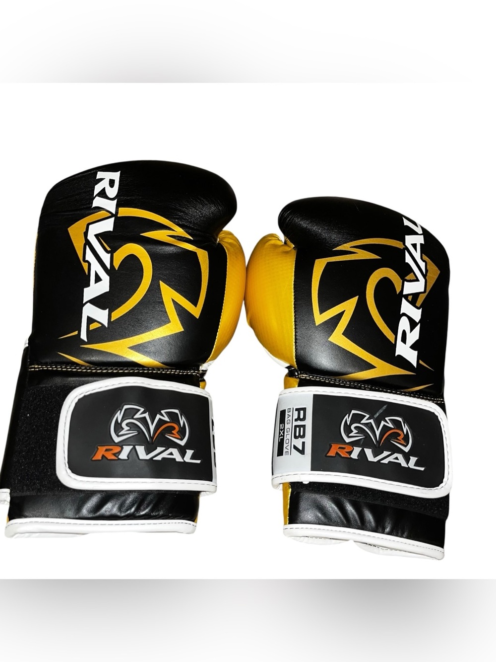 rival rb7 fitness boxing bag gloves gold black 2xl